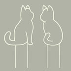 Cat-Shaped Small Trellis for Potted Plants, 13 inches Hoya Trellis 2 Pack by Unknown