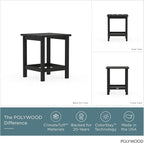 POLYWOOD Long Island 18" Side Table - Image 2