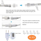 100ft LED Rope Lights Outdoor, 720 LED Connectable and Flexible Tube Lights - Image 6