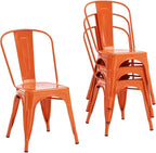 Nazhura Metal Dining Chair Farmhouse Tolix Style by NazhuraGoodCompanionAtHome