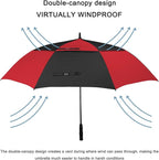 G4Free 47/54/62/68/72 Inch Automatic Open Golf Umbrella Oversize Extra Large - Image 4