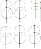 MTB Supply 5 Pack 36" x 18" Peony Double Ring Plant Support, Plant Support - Image 4