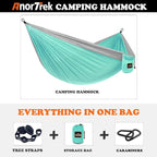 Camping Hammock, Super Lightweight Portable Parachute Hammock - Image 4