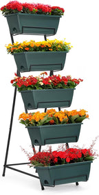 YBING Vertical Raised Garden Bed 5 Tier Herb Garden Planter 48.2 Inches Tall by YBING