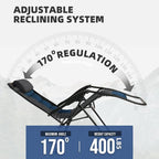 Zero Gravity Chair Oversized Folding Recliner XL, Padded Anti Gravity Lounge - Image 4