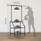 Plant Stand Indoor Outdoor, 3-Tier Heavy Duty Metal Hanging Plant Shelf - Image 2