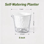 InmeRun Plant Pots Indoor Plastic Flower Pots Outdoor 5 inch Set of 6 Pack - Image 5