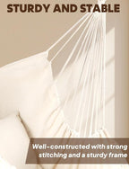 Chihee Hammock Chair Hanging Swing Max 500 Lbs 2 Cushions Included Metal - Image 5