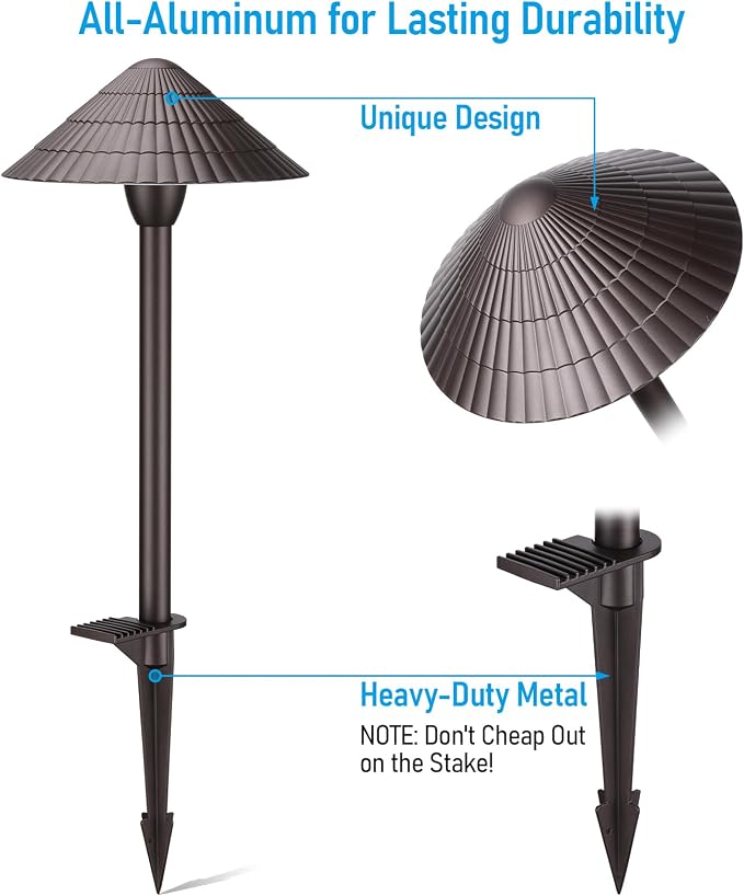 LEONLITE 12-Pack 5CCT LED Low Voltage Landscape Lights, 3W Cast-Aluminum 12-24V - Image 2
