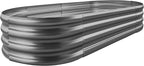 Land Guard Galvanized Raised Garden Bed Kit, Galvanized Planter Raised Garden by Unknown