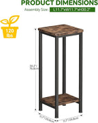 Homeiju 2-Pack Plant Stand Indoor, 2 Tier Wood Corner Plant Stand, Modern - Image 2