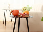 1 Pack Metal Outdoor Side Tables Small Outside Round End Table - Image 8