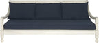 Safavieh Outdoor Collection Pasadena Brown /Taupe Acacia Wood Cushioned Daybed by SAFAVIEH
