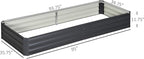 Outsunny Galvanized Raised Garden Bed, - Image 7