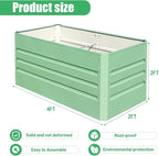 SnugNiture 2 Pcs 4x2x2FT Raised Garden Bed Galvanized Planter Garden Boxes - Image 6