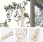 5 Pack Macrame Plant Hangers, Indoor Hanging Plant Holder - Image 3