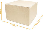 Outdoor Ottoman 20x20x14 Inches Outdoor Square Ottomans - Image 2