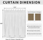 Easy-Going Outdoor Patio Curtains Detachable Tab Top Windproof Weatherproof - Image 6