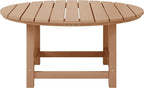 WestinTrends Malibu Low Outdoor HDPE Round Patio Coffee Table - Image 3