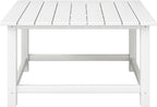 WestinTrends Malibu Low Outdoor HDPE Square Patio Coffee Table - Image 3