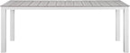 Modway EEI-1509-WHI-LGR Maine White Light Gray 80" Outdoor Patio Dining Table - Image 3