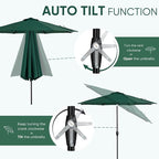 Tempera Patio Market Outdoor Table Umbrella - Image 2