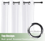 HolidayIdeas Outdoor Curtains for Patio Waterproof, 6 Panels - Image 4