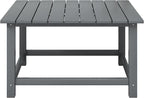 WestinTrends Malibu Low Outdoor HDPE Square Patio Coffee Table - Image 3