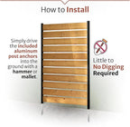 5ft H x 3.2ft W No Dig Enclo Concord Cedar Wood Privacy Screen, Great to Hide - Image 4
