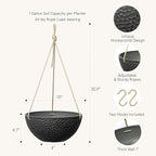 LA JOLIE MUSE Hanging Planters for Indoor Plants, Medium Hanging Planters - Image 3