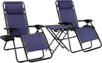 Amazon Basics Outdoor Textilene Adjustable Zero Gravity Folding Reclining by AmazonBasics