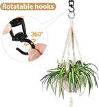 Mkono Ceiling Hooks for Hanging Plants, Heavy Duty Metal Plant Hanger for Drop - Image 2