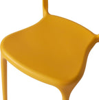 Modern Stackable Dining Chair Set, No Assembly, Plastic Chair, Patio Chair - Image 6