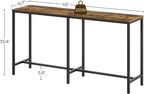 63" Long Bar Table, Counter Bar Height Table, High Top Table, Rectangular Bar - Image 3