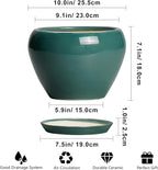 Ceramic Planter for Indoor Plants 10 Inch - Image 3