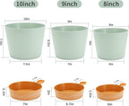 GARDIFE 10/9/8 inch Plant pots, planters - Image 2