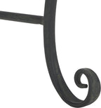 SAFAVIEH Outdoor Collection Abia Victorian Antique Black Semicircle Tree Bench - Image 11