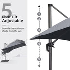 PURPLE LEAF 10' X 13' Patio Umbrella - Image 5