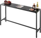 VEVOR Outdoor Bar Table, 63 x 15 in Patio Bar Table, Waterproof Top & Sturdy - Image 9