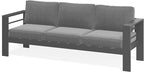 Wisteria Lane Patio Furniture Metal Sofa, Metal Outdoor Chairs - Image 8