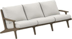 Modway Saratoga Teak Outdoor Patio Sofa in Weathered Gray White – 3 Seater Couch - Image 5