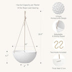 LA JOLIE MUSE 10 Inch Hanging Planters - Image 2