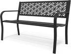 VINGLI 50" Outdoor Bench Metal by VINGLI
