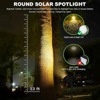 DBF Solar Outdoor Lights, 600LM Solar Spot Lights Outdoor Waterproof, 18 LED - Image 2