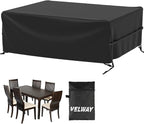 Velway Patio Furniture Cover Outdoor, Waterproof Rectangular Patio Table Chair by Velway