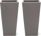 Step2 Tremont Tall Square Tapered Planter, Large Planters by Step2