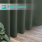 NICETOWN 2 Panels Greyish Green Outdoor Curtainss - Image 7