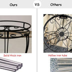 11.8 inches Diameter Tall Metal Plant Stand - Image 3