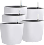 KINJOEK 5 Packs 7 Inch Self Watering Pot by KINJOEK