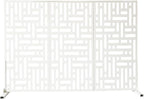 Oakland Living 6 ft. X 4 ft. White Freestanding Metal Privacy Screen Room - Image 5
